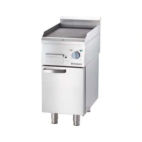 Płyta grillowa elektryczna, ryflowana, 4 kW