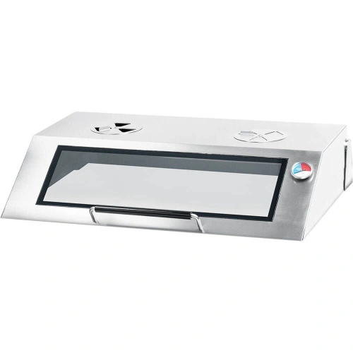 Płyta grillowa elektryczna, nastawna, gładko-ryflowana, z pokrywą, 8.1 kW