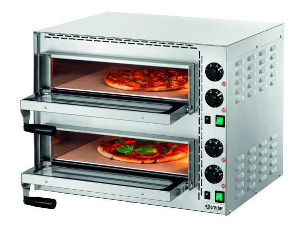 Piec do pizzy Bartscher Mini Plus 2 - dwukomorowy