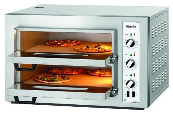 Piec do pizzy Bartscher 2-komorowy - wsad na 4 pizze
