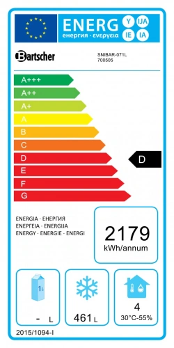 Zamrażarka 2/1GN 700L