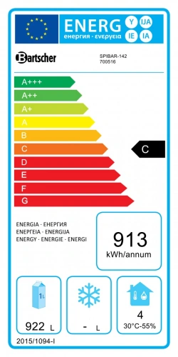 Lodówka 2/1GN o pojemności 1400L