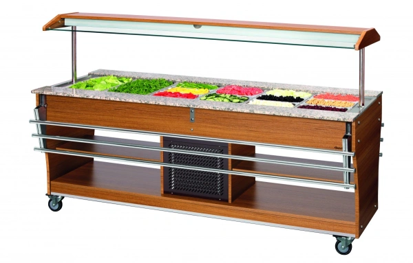 Wózek bufetowy chłodniczy - 6 x 1/1 GN