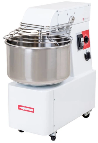Miesiarka spiralna do ciasta ze stałym hakiem i dzieżą RQBT 40 litrów 400V 2 prędkości