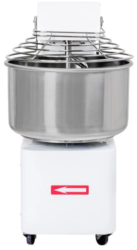 Miesiarka spiralna do ciasta ze stałym hakiem i dzieżą RQBT 50 litrów 400V 2 prędkości