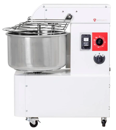 Miesiarka spiralna do ciasta ze stałym hakiem i dzieżą RQBT 50 litrów 400V 2 prędkości