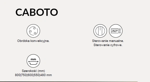 Piec konwekcyjny z naparowaniem Caboto 4xGN2/3 4x442x325 manualny 3,1kW Piec konwekcyjny z naparowaniem Caboto 4xGN2/3 4x442x325 manualny 3,1kW