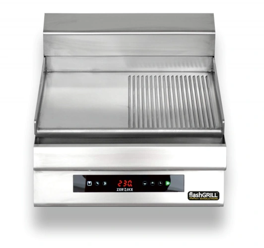 Płyta grillowa elektryczna nastawna gładko-ryflowana Zernike