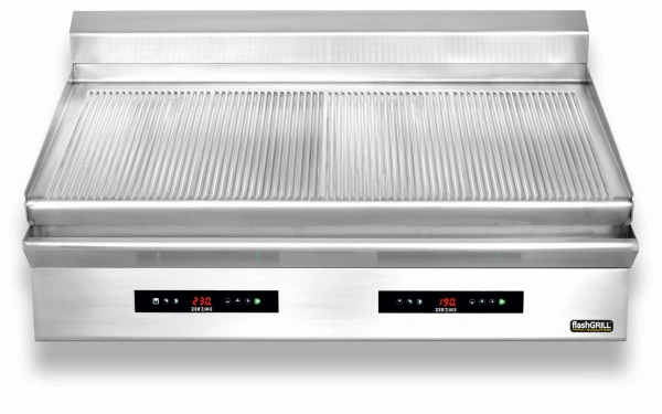Płyta grillowa elektryczna nastawna podwójna ryflowana Zernike