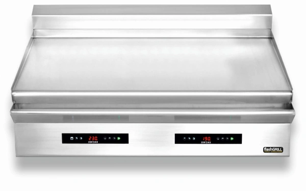 Płyta grillowa elektryczna nastawna podwójna gładka Zernike