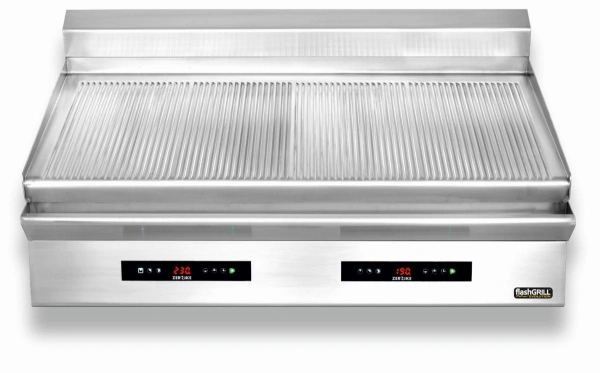 Płyta grillowa elektryczna nastawna podwójna ryflowana Zernike