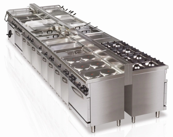 Kuchnia gazowa z piekarnikiem gazowym 6-palnikowa 36 kW linia 700
