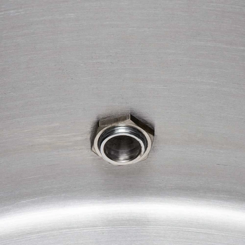 Garnek wysoki z kranem, stalowy, o średnicy 400 mm, V 50.3 l