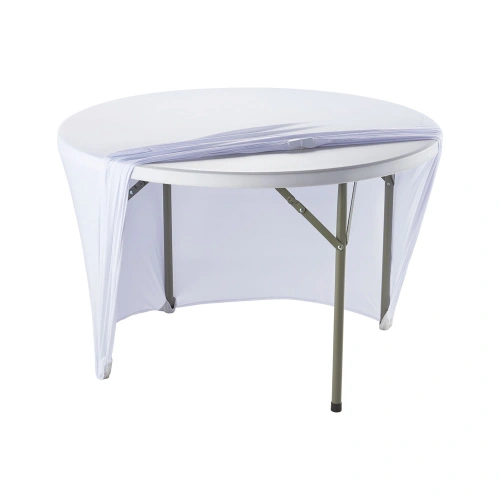 Pokrowiec na stół okrągły 950131, biały