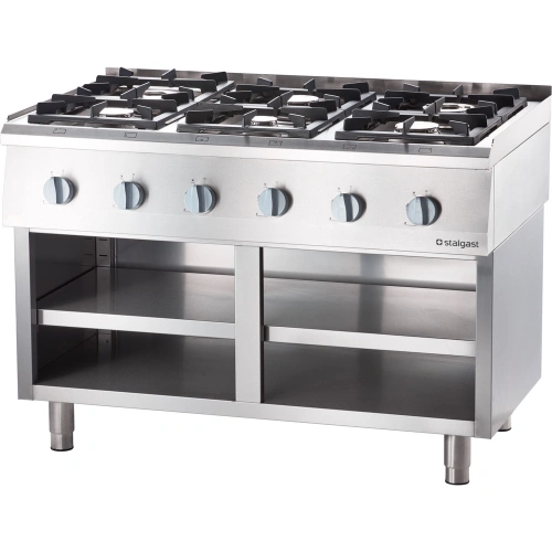 Kuchnia gazowa, 6-palnikowa, nastawna, 32.5 kW, G20