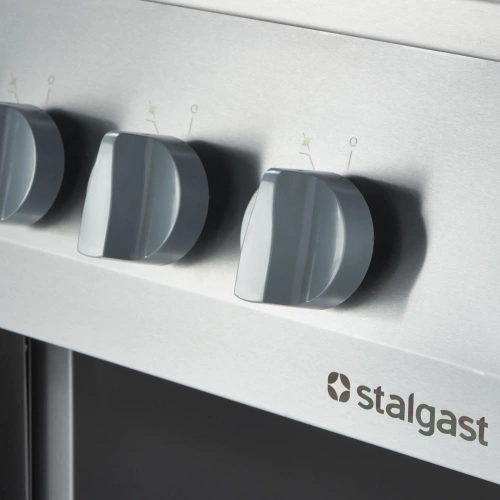 Kuchnia gazowa ECO z piekarnikiem elektrycznym, 6-palnikowa, P 25.5+6.5 kW, U G20