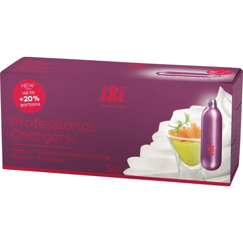 Naboje do syfonu do bitej śmietany, iSi, Professional, 50 szt Naboje do syfonu do bitej śmietany, iSi, Professional, 50 szt