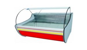 Lada chłodnicza z giętą szybą, głębokość 1070 mm | COLD NEVADA W SGS