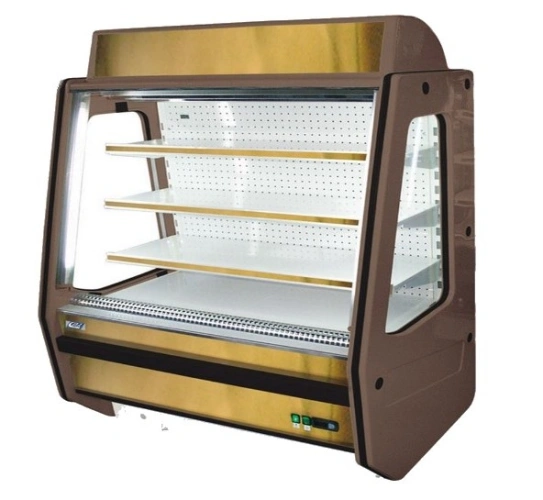 Otwarty regał chłodniczy ze pełnymi półkami, głębokość 660mm, wysokość 1,55m | COLD ALABAMA R NA