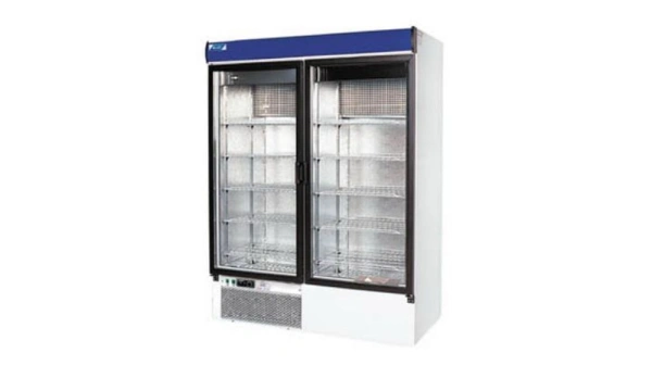 Szafa chłodnicza z przeszkolonymi drzwiami rozwieranymi, lakierowana, wysokość 2m | COLD ASTANA SW DP
