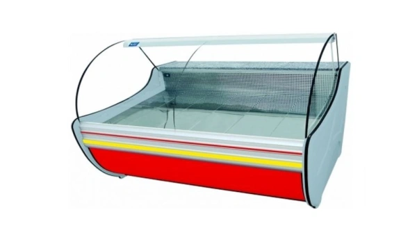 Lada chłodnicza z giętą szybą, głębokość 1070 mm | COLD NEVADA W SGS