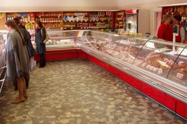 Lada chłodnicza z giętą szybą, głębokość 1165 mm COLD NAPOLI W N