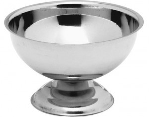 Pucharek stalowy do lodów - śr. 90 mm | Hendi 441107