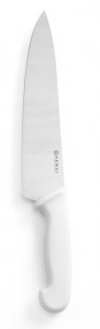 Nóż kucharski HACCP - 240 mm, biały | Hendi 842751