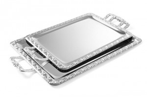 Taca z rączkami - prostokątna 520x310 mm | Hendi 410103