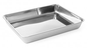 Pojemnik na mięso - stalowy 260 x 200 mm x 40 | Hendi 508107