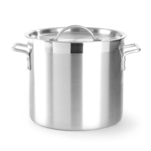 Garnek wysoki aluminiowy Profi Line z pokrywką 15,5 l; śr. 280 x 250 h | Hendi 611500