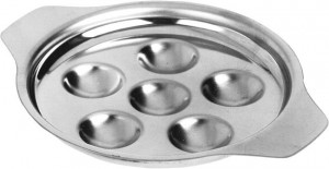 Talerz na 6 ślimaków zestaw 3 szt. | Hendi 402023