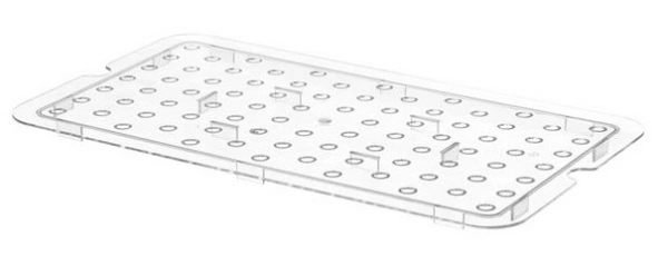 Ociekacz do pojemników GN z poliwęglanu 1/1 | Hendi 868522