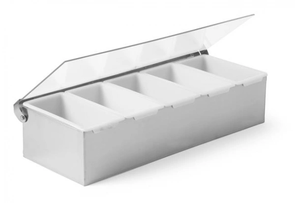 Pojemnik barmański na dodatki do drinków - 5 częściowy | Hendi 552100