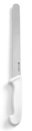 Nóż do chleba/ciast HACCP - 250 mm, biały | Hendi 843055