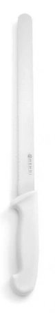 Nóż do chleba/ciast HACCP - 300 mm, biały | Hendi 843154