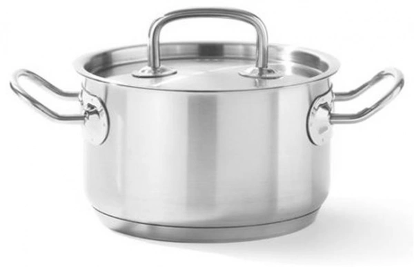 Garnek średni Kitchen Line z pokrywką 1,7 l; śr. 160 x 95 h | Hendi 836101