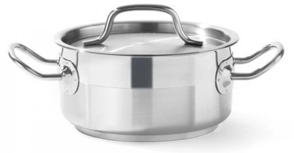 Garnek niski Profi Line z pokrywką 1,5 l, śr. 160 x 75 h | Hendi 830000