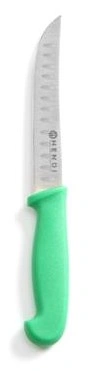 Nóż uniwersalny długi HACCP - 130 mm, zielony | Hendi 842317