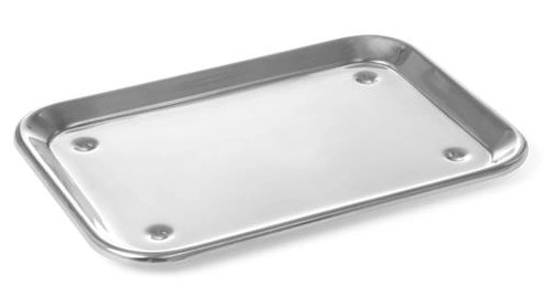 Taca ekspozycyjna z nóżkami - 240x170 mm, stalowa | Hendi 407202