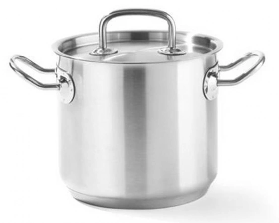 Garnek wysoki Kitchen Line z pokrywką 5 l; śr. 200 x 160 h | Hendi 837207