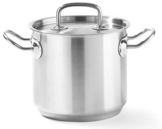 Garnek wysoki Kitchen Line z pokrywką 13,5 l; śr. 280 x 220 h | Hendi 837405