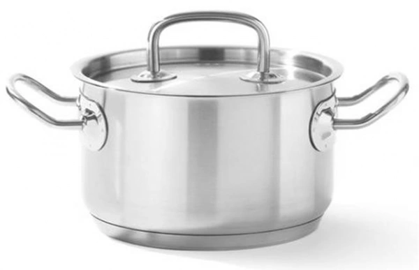 Garnek średni Kitchen Line z pokrywką 5,5 l; śr. 240 x 135 h | Hendi 836309
