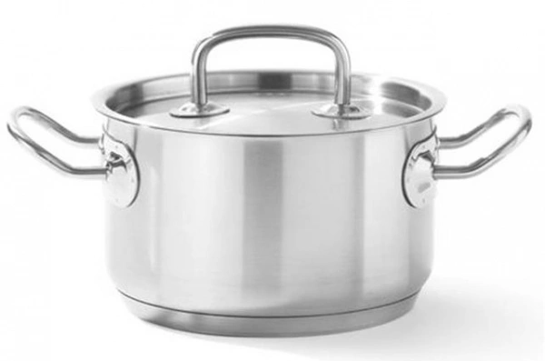 Garnek średni Kitchen Line z pokrywką 15 l; śr. 320 x 190 h | Hendi 836507