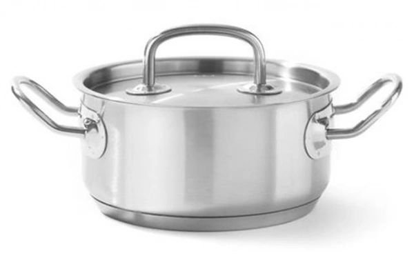 Garnek niski Kitchen Line z pokrywką 7,4 l; śr. 280 x 120 h | Hendi 836033