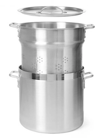 Garnek do gotowania pierogów, makaronu - Profi Line z wkładem ipokrywką 33,5 l; śr. 355 x 405 h | Hendi 613702