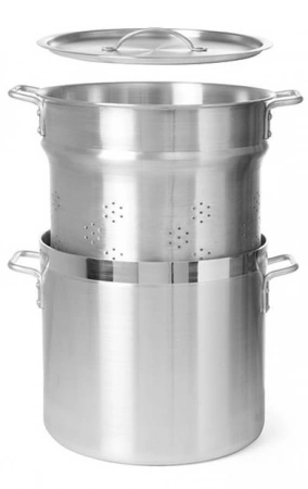 Garnek do gotowania pierogów, makaronu - Profi Line z wkładem ipokrywką 45 l; śr. 400 x 445 h | Hendi 613801