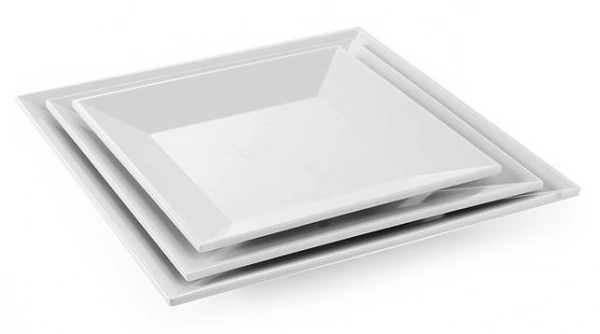 Talerz kwadratowy z melaminy 355x355 mm | Hendi 561546
