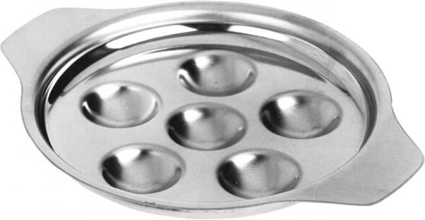 Talerz na 6 ślimaków zestaw 3 szt. | Hendi 402023