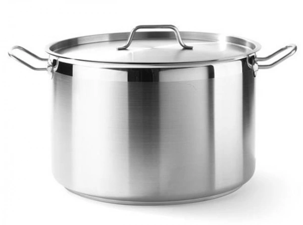 Garnek średni Profi Line z pokrywką 7 l; śr. 240 x 150 h | Hendi 831403